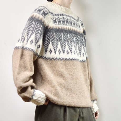 mohair blend nordic knit
