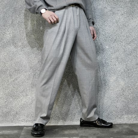 gray wool pants