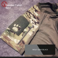 COMBAT T-shirt Gen2【WOLF GRAY/BLACK】