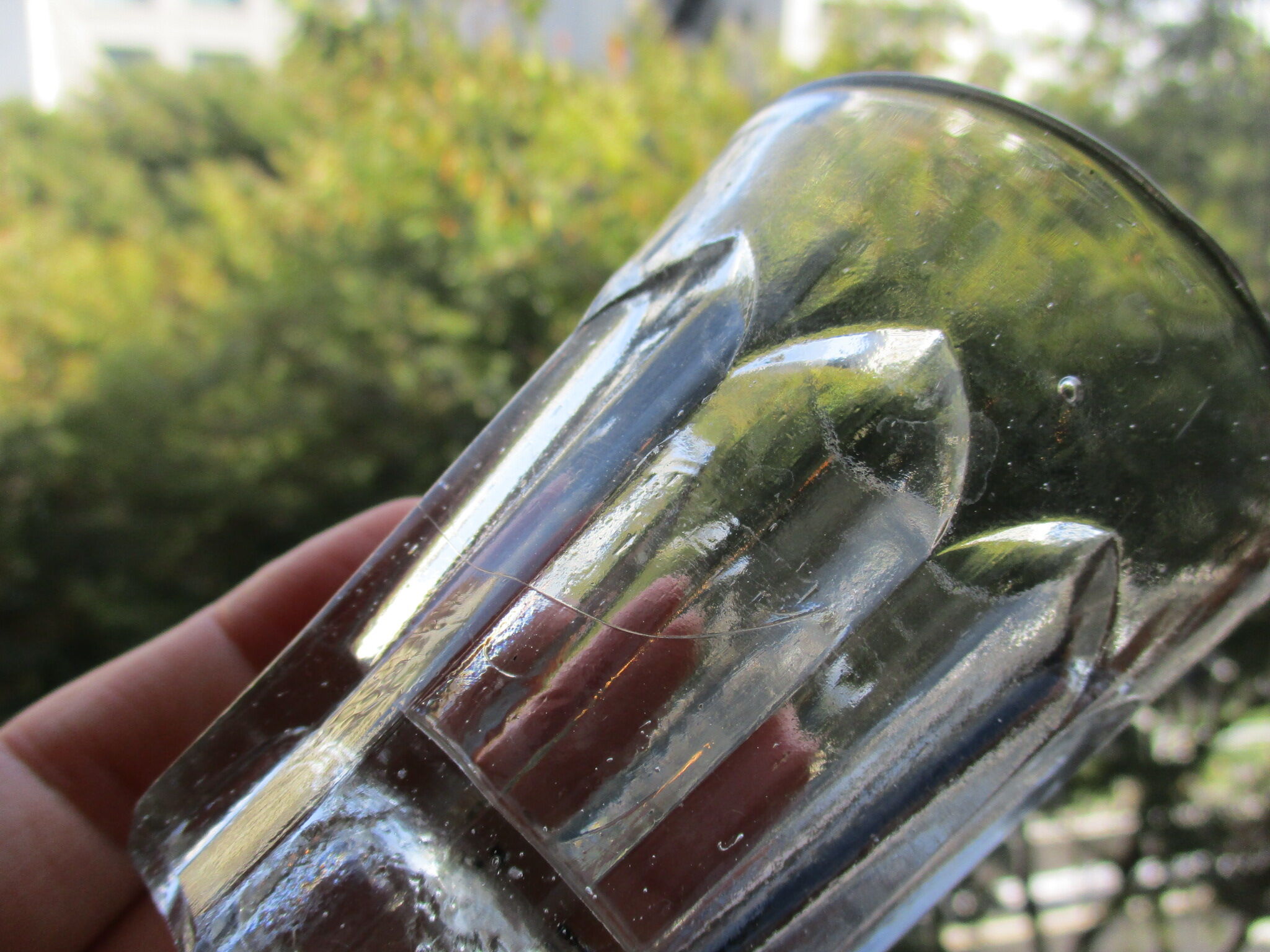 剣先グラス　剣先コップ　カットグラス　型吹き　あられコップ　和ガラス　リキュール Molded Glass / 剣先グラス | boil