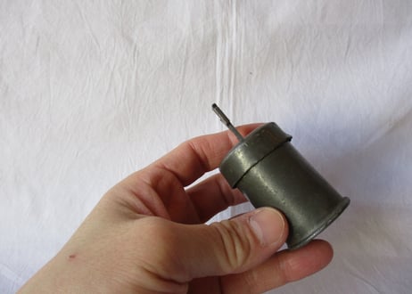 Pewter Church pot