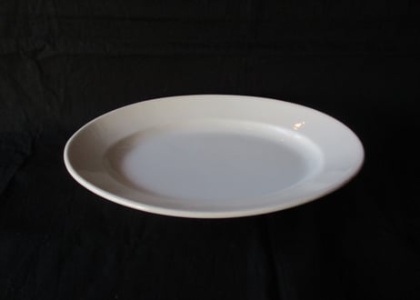 White Oval plate「MEHUN」