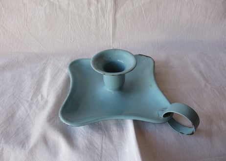 Enamel Cnadle stand / Light blue