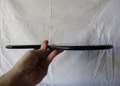 Hnad Mirror「Ebony wood」/ Round