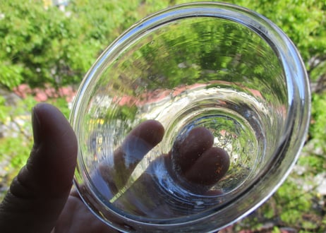 Hand Blown Glass / Confiture Pot 【C】