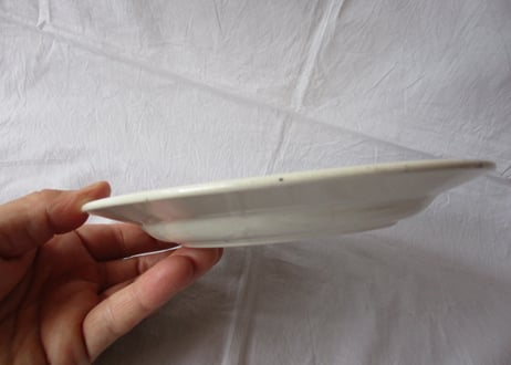 ままごと皿「Blue flower」 / Large flat plate【ダメージ】