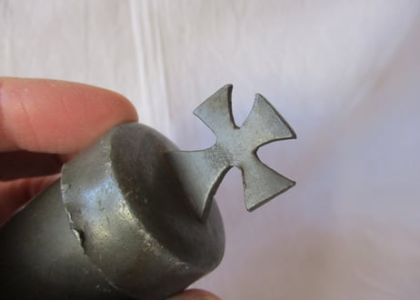 Pewter Church pot