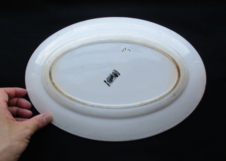 Oval Plate / 33cm 「Digoin & Sarreguemines」