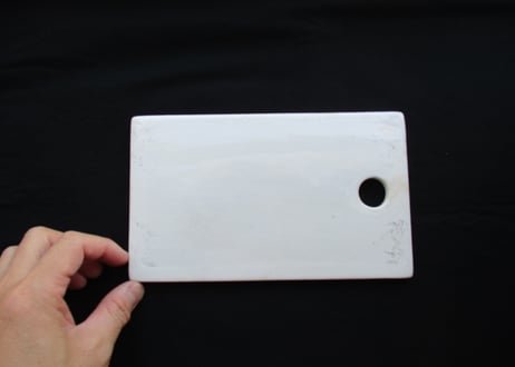 White Cheese cutting plate