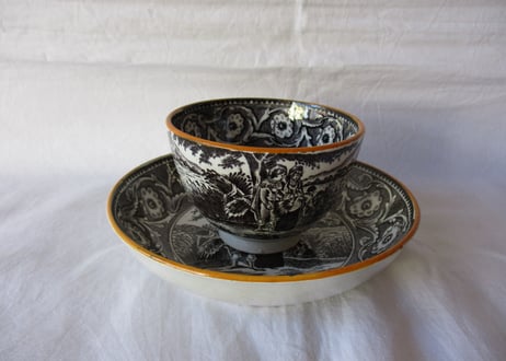'Grisaille' Tea bowl & Saucer