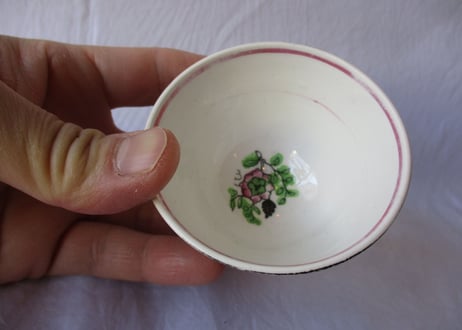 Tea bowl / Hand painted flower