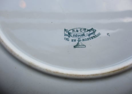 Large Round bowl「Creil et Montereau」/ 28cm