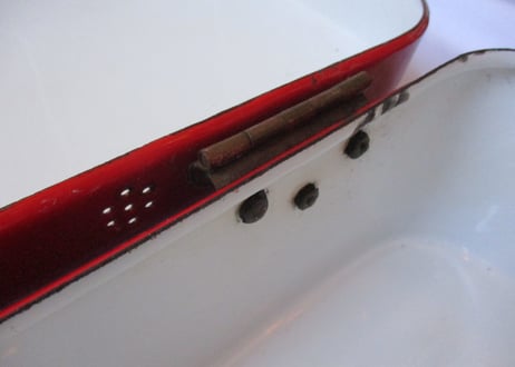 Enamel Bread box / Red【A】