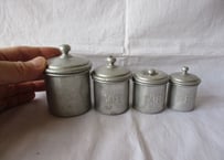 "Dînette" Aluminum canister / 4pcs- set