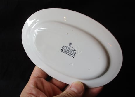 ままごと皿 / Oval plate「Petrus Regout」【B】