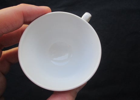 ままごと用 　White Cup & Saucer 【A】