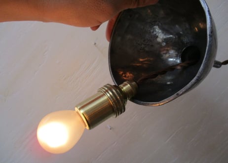 Lamp Shade / Pewter Funnel【F】