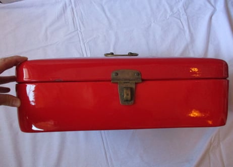 Enamel Bread box / Red【A】