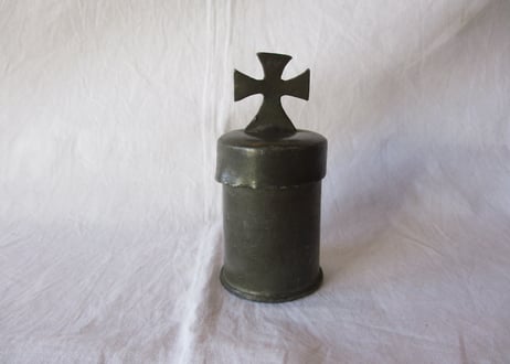 Pewter Church pot