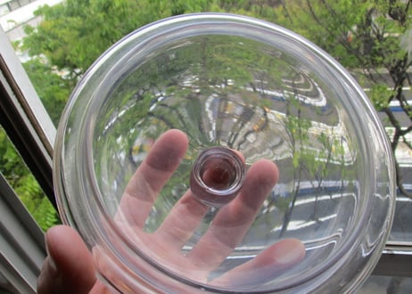 Glass Jar with lid / France