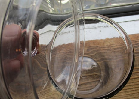 Glass Jar with lid / France