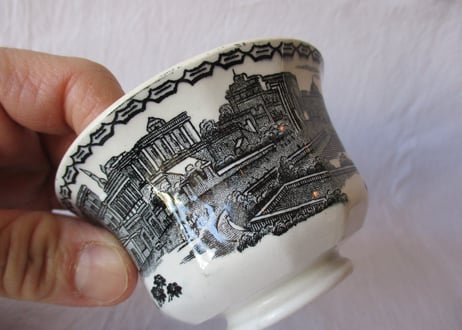 'Grisaille' Tea bowl / Ship【A】
