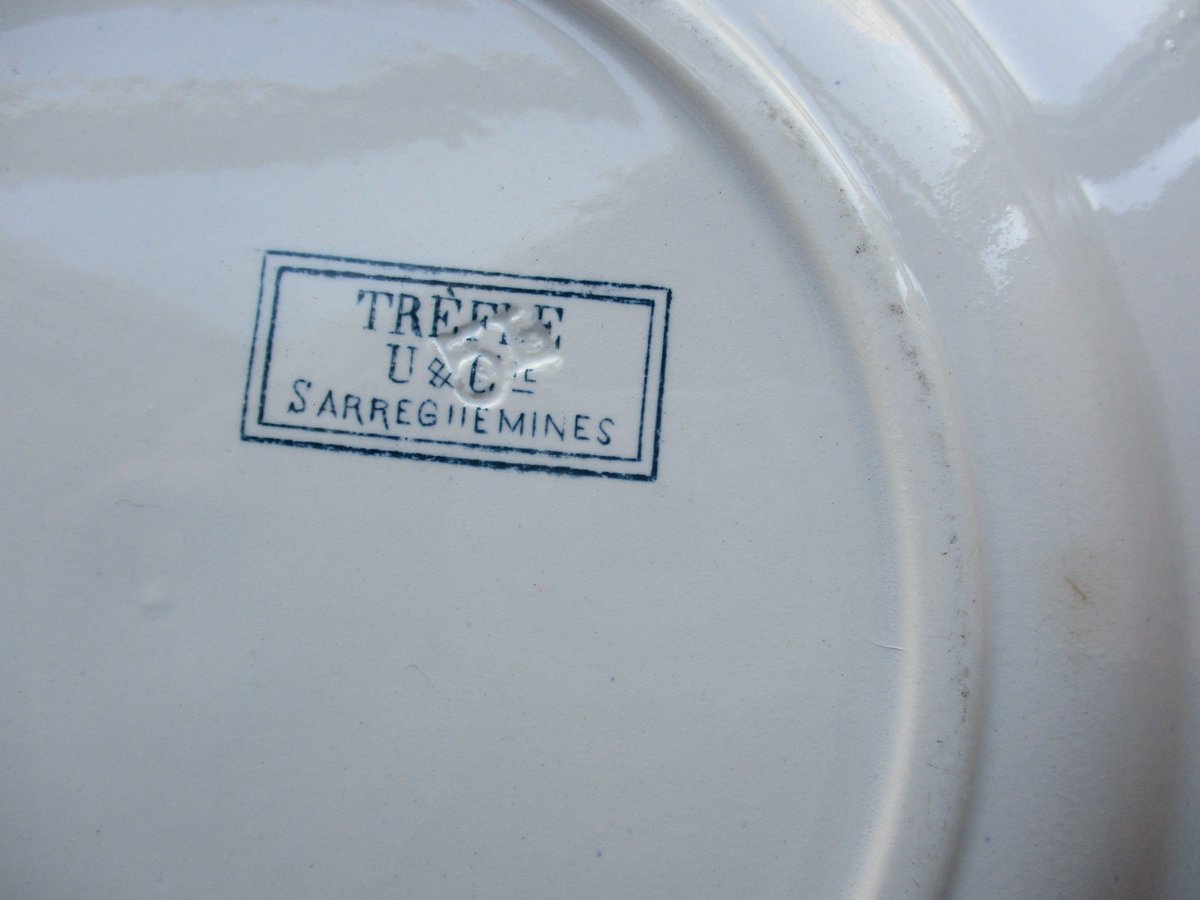 Sarreguemines【Trefle】」Large Dinner Plate | boil