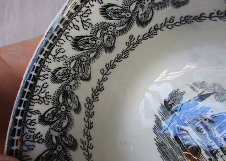 'Grisaille' Tea bowl / Ship【A】