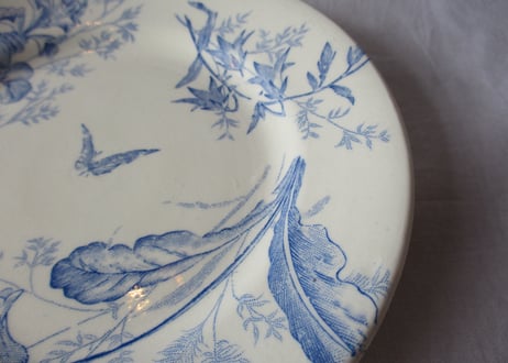 ままごと皿「Blue flower」 / Dinner plate【E】