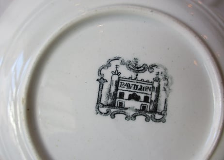 'Grisaille' Tea cup & Saucer「Pavillion」【A】