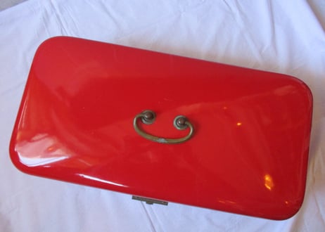 Enamel Bread box / Red【A】