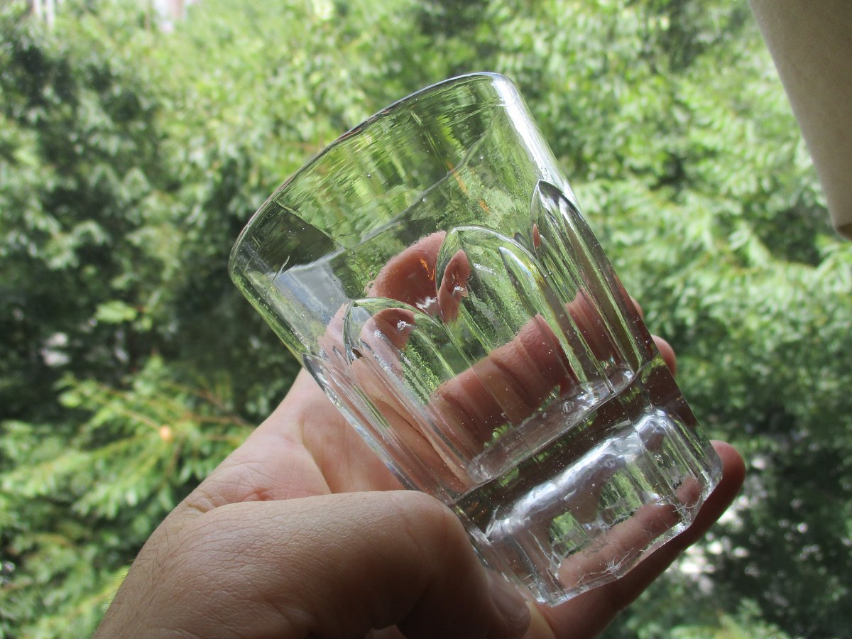 Old Molded glass / 剣先コップ | boil