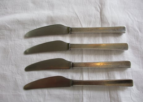 Dessert Knife / Silver-plated handle【B】