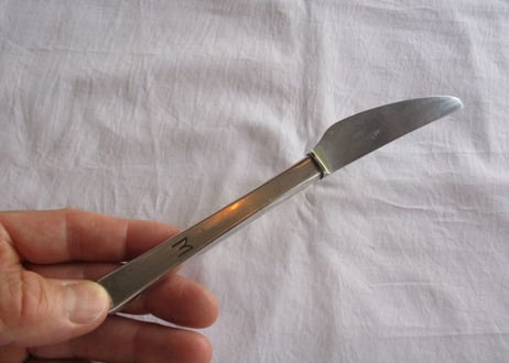 Dessert Knife / Silver-plated handle【B】