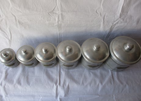 Aluminum Canister set【C】/ 6pcs