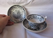 'Grisaille' Tea cup & Saucer「J.B.Cappellemans」3pcs-set