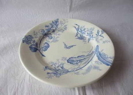 ままごと皿「Blue flower」 / Dinner plate【E】