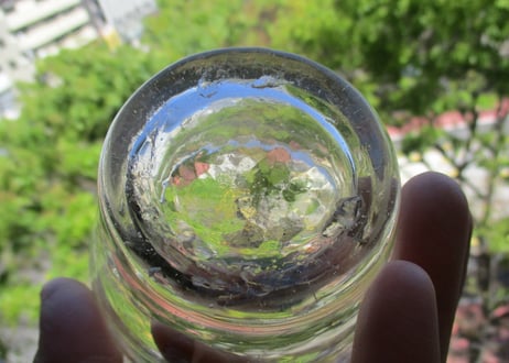 Hand Blown Glass / Confiture Pot 【C】