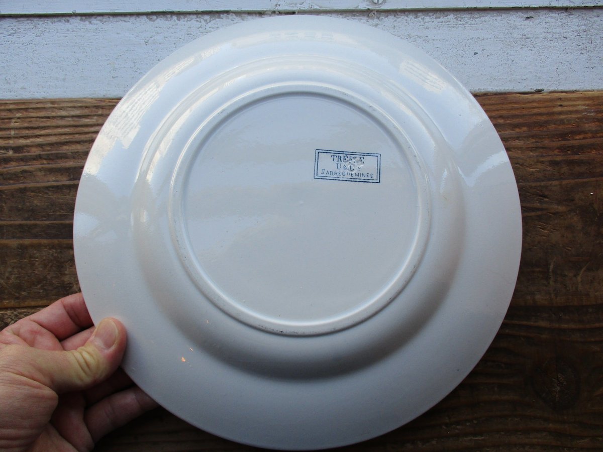 Sarreguemines【Trefle】」Large Dinner Plate | boil