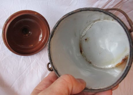 Enamel Milk carry Pot