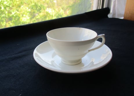 ままごと用　White Cup & Saucer 【D】