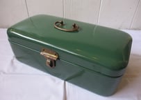 Enamel Bread box / Green