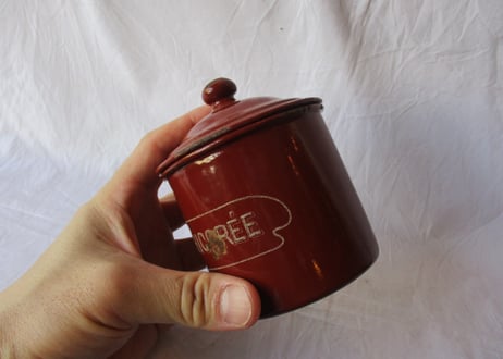 Enamel Canister / Chicoree