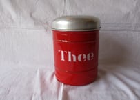 Enamel Tea canister / Red