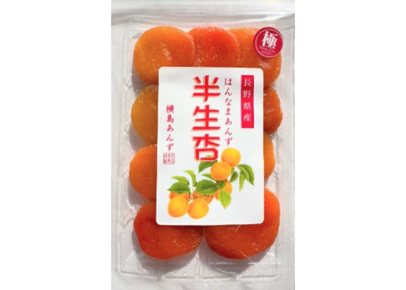 🍊極選 半生杏 100g | yokoshima anzu store (横島 あんず)