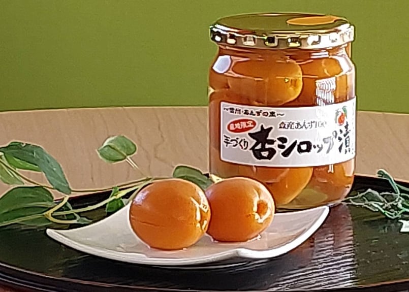 🍊手づくり杏シロップ漬 500g(固形量300g) | yokoshima anzu sto