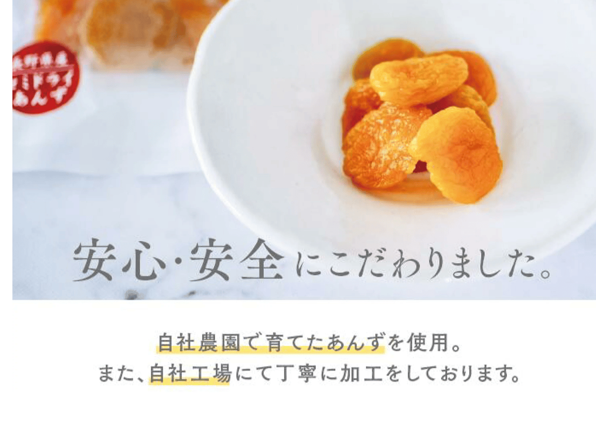 🍊セミドライあんず(ミニ) 40g | yokoshima anzu store (横島 あんず)