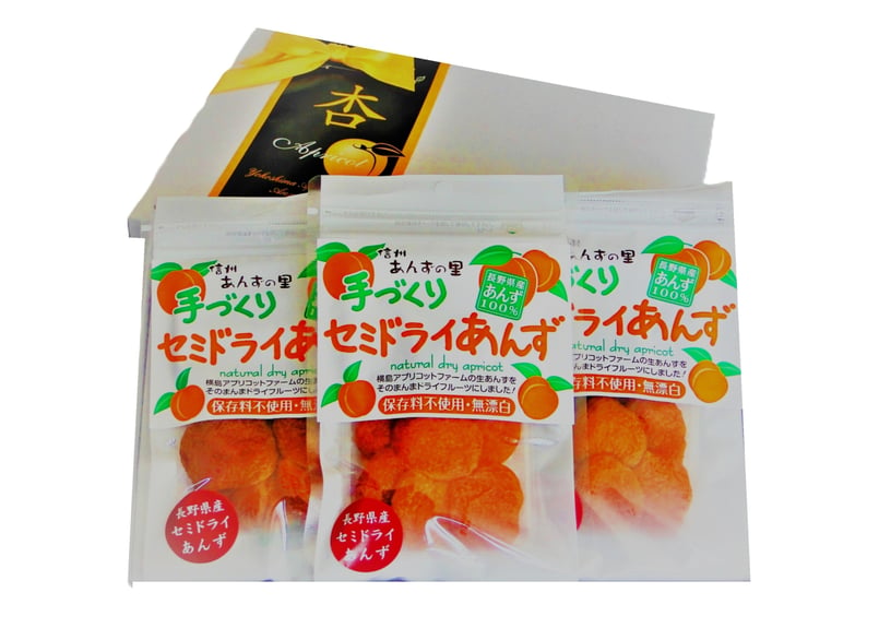🍊セミドライあんず (40g) 3袋ギフト | yokoshima anzu store (横