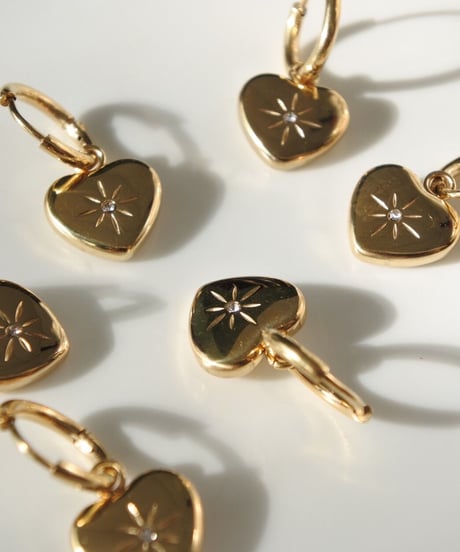 アステリア ピアス/Gold Tone