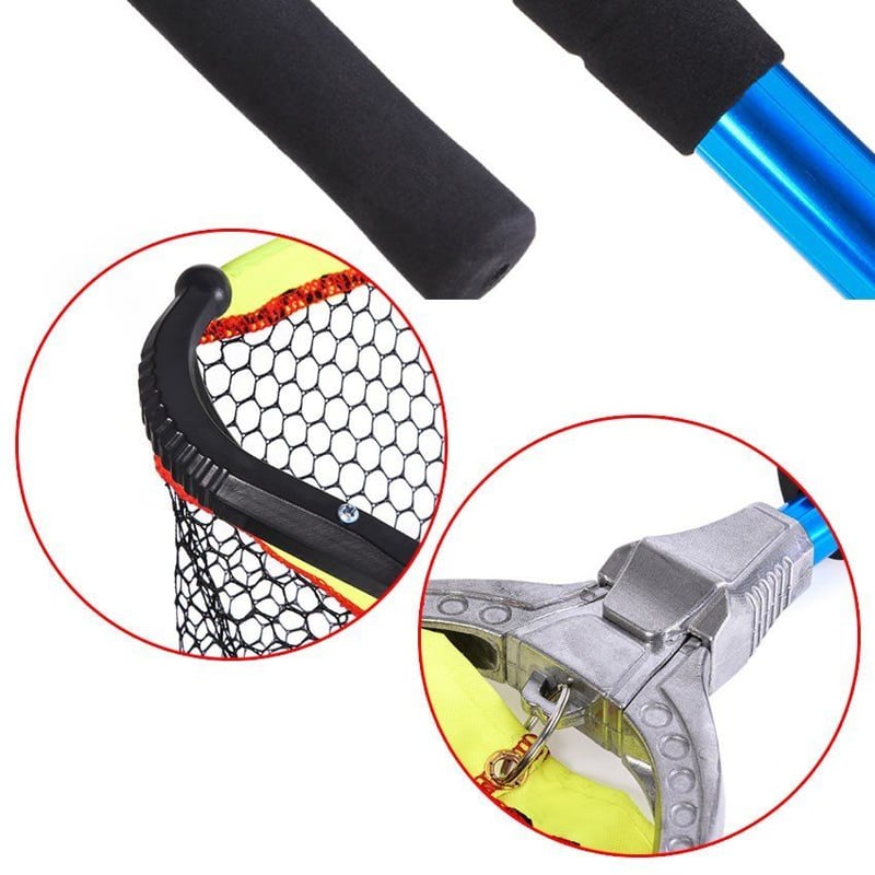 極タモ タモ網 玉網 折り畳み 伸縮3段階 長さ調節可能 釣り具 全長2m